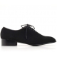 Mens suede Lace Up Oxfords 1.57 inch heels Dress shoes black made in KOREA US 6.5 - 10.5