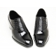 Mens real leather side Lace Up 1.77 inch heels shoes black made in KOREA US 6.5 - 10