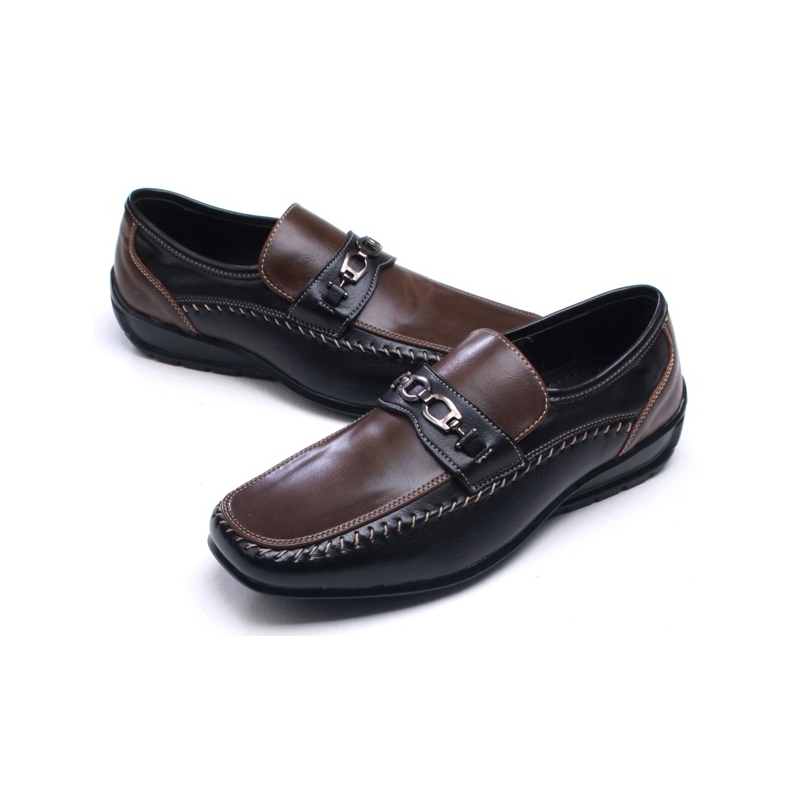 Men's square toe loafers