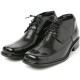 Men 2.6" UP black real Leather increase height stitch Lace Up dress Shoes made in KOREA US 5.5 - 10
