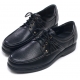 Mens chic contrast stitch stud comfort sole eyelet lace up black cow leather casual shoes US 6.5 - 10.5