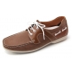 Mens multi color contrast stitch brown cow leather sneakers lace up casual shoes US 6.5 - 10.5