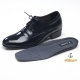 Men 2.4" UP black real Leather increase height stitch Lace Up dress Shoes made in KOREA US 5.5 - 10