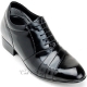 Men 3.15" UP black real Leather increase height Lace up Shoes made in KOREA US 5.5 - 10