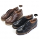 Mens wing tip punching contrast stitch wedge heels oxfords increase height hidden insole elevator dress shoes