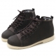 Mens rock chic round toe straight tip increase height hidden insole eyelet lace up low heels ankle boots elevator shoes