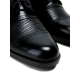 Mens 2.4" UP black real Leather increase height punching Lace up Shoes made in KOREA US 6.5 - 10