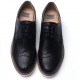 Mens chic wing tip punching contrast stitch lace up low heels oxfords dress shoes 