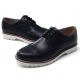 Mens chic wing tip punching contrast stitch lace up low heels oxfords dress shoes 