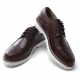 Mens chic wing tip punching contrast stitch lace up low heels oxfords dress shoes 