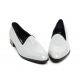 Mens gray loafers synthetic leather minimal shoes made in KOREA US 5.5 - 10.5