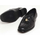 Mens Loafers mesh black real cow Leather Shoes made in KOREA US 5.5 - 10