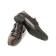Mens real cow leather Punching stitch Loafers buckle shoes brown made in KOREA US 5.5 - 10.5