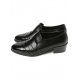 Mens real leather wrinkle loafers 1.57 inch heels shoes black made in KOREA US 6.5 - 10.5