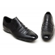 Mens real cow Leather Wrinkle stitch slip on dress Loafers black made in KOREA US 6.5 - 10.5