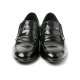 Mens 2.4" UP black real cow Leather increase height studded Shoes made in KOREA US 5.5 - 10