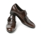 Mens 2.6" UP cow Leather increase height monk front buckle Shoes brown made in KOREA US 5.5 - 10