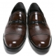 Mens 2.4" UP real Leather increase height straight tip slip-on Shoes brown made in KOREA US 6.5 - 10