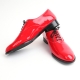 Mens round toe oxford Lace Up dress shoes glossy red made in KOREA US 5.5 - 11.5