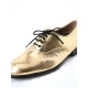 Mens oxford Lace Up dress shoes glitter gold made in KOREA US 5.5 - 10.5