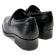 Mens 2.4" UP real Leather increase height straight tip slip-on Shoes black made in KOREA US 6.5 - 10