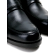 Mens 2.4" UP real Leather increase height straight tip slip-on Shoes black made in KOREA US 6.5 - 10
