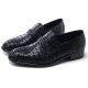 Mens chic round toe front tie strap side summer mesh detail black real leather﻿ loafers comfortable slip on korea shoes