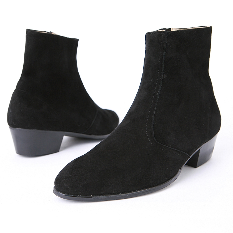 Mens real suede ankle boots