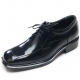 Mens black leather square toe lace up high heels air pump insole 2.36" elevator dress shoes US5.5-10 made in Korea