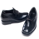 Mens black leather wide square toe hore bit decoration loafers increase height elevator shoes