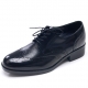 Mens wing-tip punching black real Leather increase height lace up dress elevator Shoes made in KOREA US 5.5 - 10