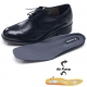Mens wing-tip black real Leather increase height lace up dress elevator Shoes made in KOREA US 5.5 - 10