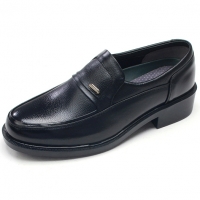 Mens U line round toe black cow leather stud loafers comfortable shoes made in KOREA US 5.5 - 10.5