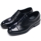 Mens straight tip two tone round toe black cow leather lace up dress shoes made in KOREA US 5.5 - 10.5