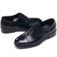 Mens straight tip two tone round toe black cow leather lace up dress shoes made in KOREA US 5.5 - 10.5