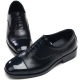 Mens straight tip two tone round toe black cow leather lace up dress shoes made in KOREA US 5.5 - 10.5