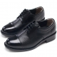 Mens straight tip two tone round toe black cow leather lace up dress shoes made in KOREA US 5.5 - 10