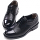 Mens straight tip two tone round toe black cow leather lace up dress shoes made in KOREA US 5.5 - 10