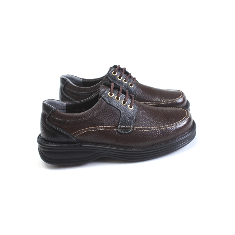 Mens chic multi color leather clunky shoes