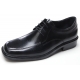 mens black real Leather square toe U line stitch detail lace up dress shoes﻿﻿ US5.5-11.5