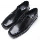 mens black real Leather square toe U line stitch detail lace up dress shoes﻿﻿ US5.5-11.5