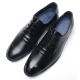 mens black synthetic leather round toe double wrinkle lace up dress shoes﻿﻿ made in Korea US7-10.5