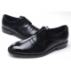 mens black synthetic leather round toe double wrinkle lace up dress shoes﻿﻿ made in Korea US7-10.5