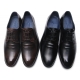 mens black synthetic leather round toe double wrinkle lace up dress shoes﻿﻿ made in Korea US7-10.5