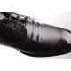 mens black synthetic leather round toe double wrinkle lace up dress shoes﻿﻿ made in Korea US7-10.5