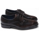 mens brown synthetic leather round toe double wrinkle lace up dress shoes﻿﻿ made in Korea US7-10.5