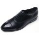 mens black synthetic leather straight tip round toe lace up low heel dress shoes﻿﻿ made in Korea US7-10.5