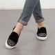 womens tow tone cap toe front & back stud detail both side elastic band white platform fashion sneakers﻿﻿