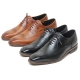 Mens brown real Leather classical wing tip lace up dress shoes made in KOREA US6.5-10.5