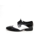 Mens Black & white Lace Up wing tips dress shoes made in KOREA US 5.5-10.5